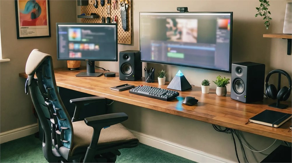 Autonomous Intern 2 in a clean office desk setup