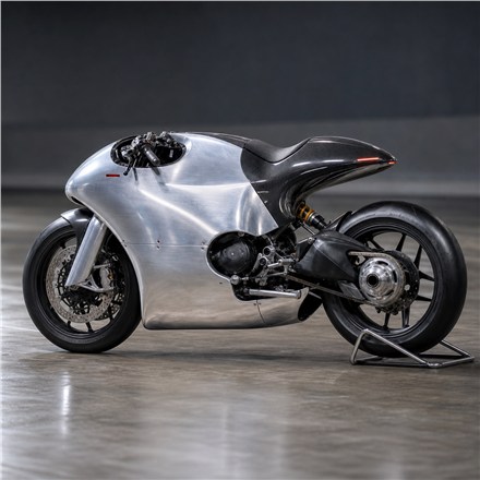 This Coachbuilt Ducati Motorcycle Wraps 821 cc Performance In Hand-Polished Aluminum