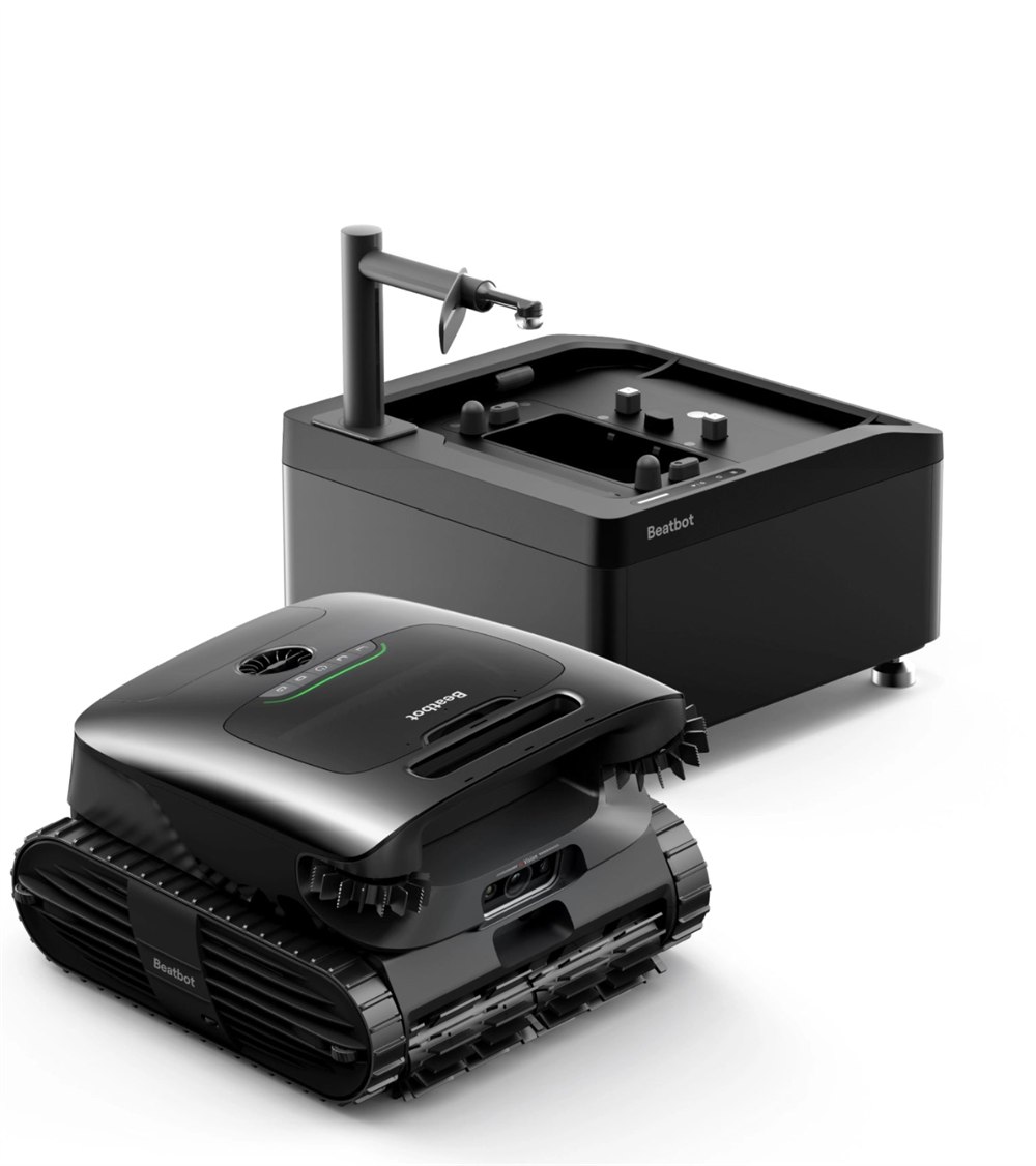 Beatbot AquaSense X robotic pool cleaner with AstroRinse dock