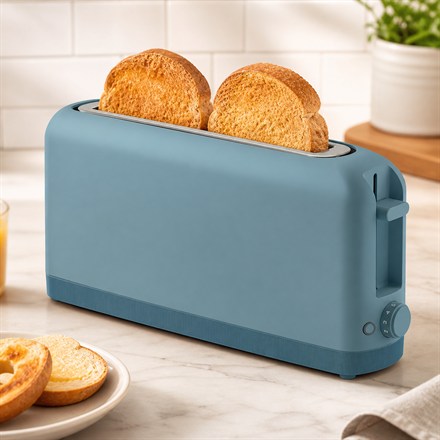 This Slim Long-Slot Toaster Saves Counter Space While Still Handling Bagels