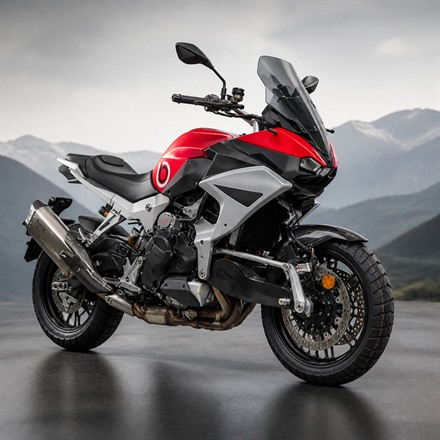 This Hub-Center-Steering Motorcycle Packs a 200 HP Supercharged Engine