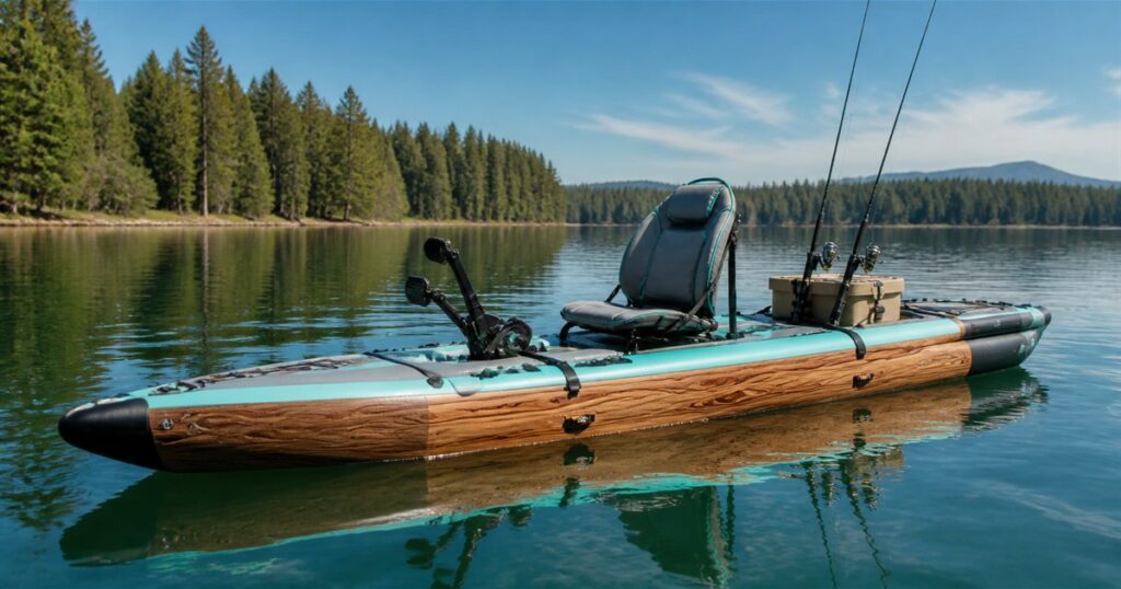 BOTE LONO Aero inflatable kayak on calm water