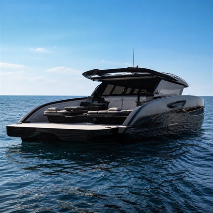 This Hydrofoil Luxury Catamaran Has Folding Deck Platforms