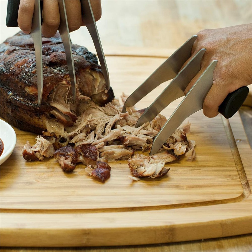 Charcoal Companion Slash and Serve claws for shredding large cooked meats