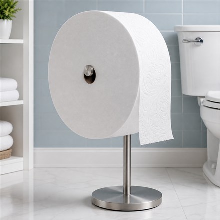 This Giant Toilet Paper Roll Starter Kit Can Last Up To a Month