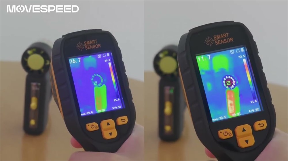 MOVESPEED ChillVolt real-device thermal sensor testing