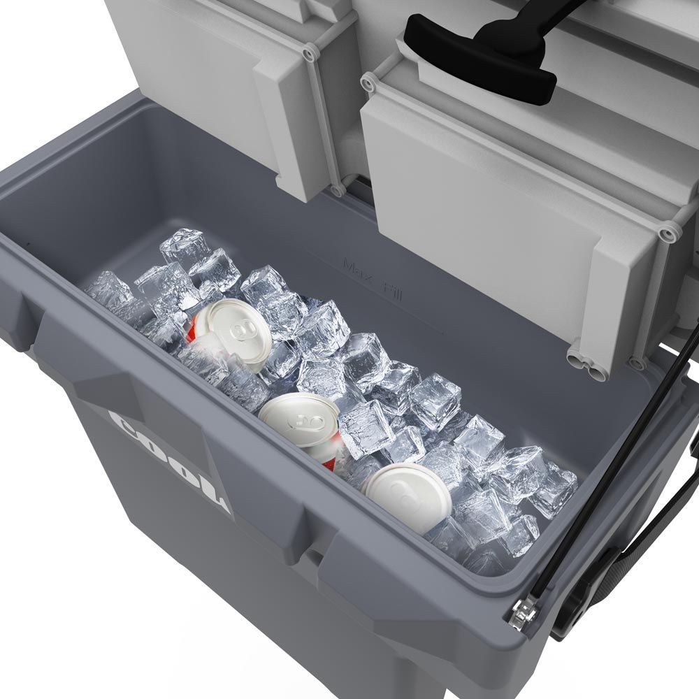 Coolee Tour LX open ice chest storage