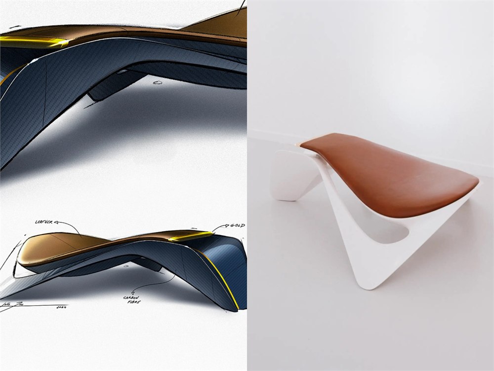 Ennua Element 01 carbon fiber lounge chair product view 4
