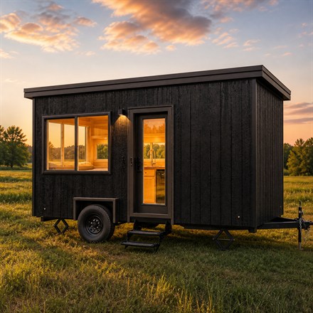 This 16-Foot All-Electric Tiny House Fits a Queen Bed, Kitchen, and Shower