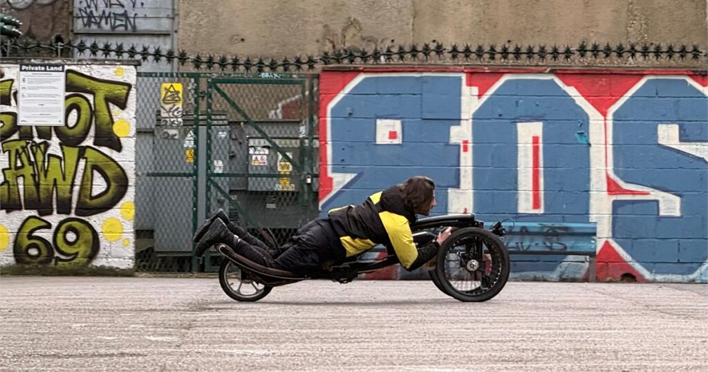 Sweren Swerv face-first prone electric trike product image