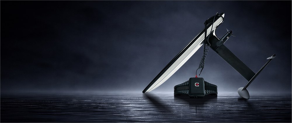 Foildash electric hydrofoil assist with battery pack and hydrofoil board