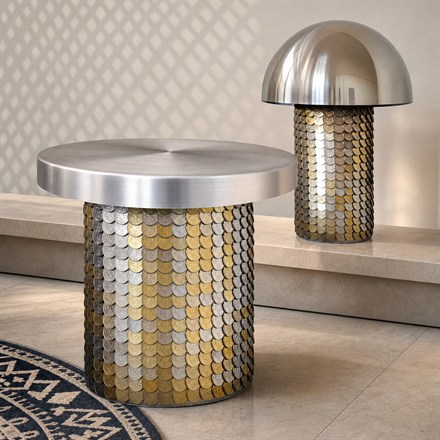This Coin-Clad Furniture Collection Turns Devalued Coins Into Tables and Lamps