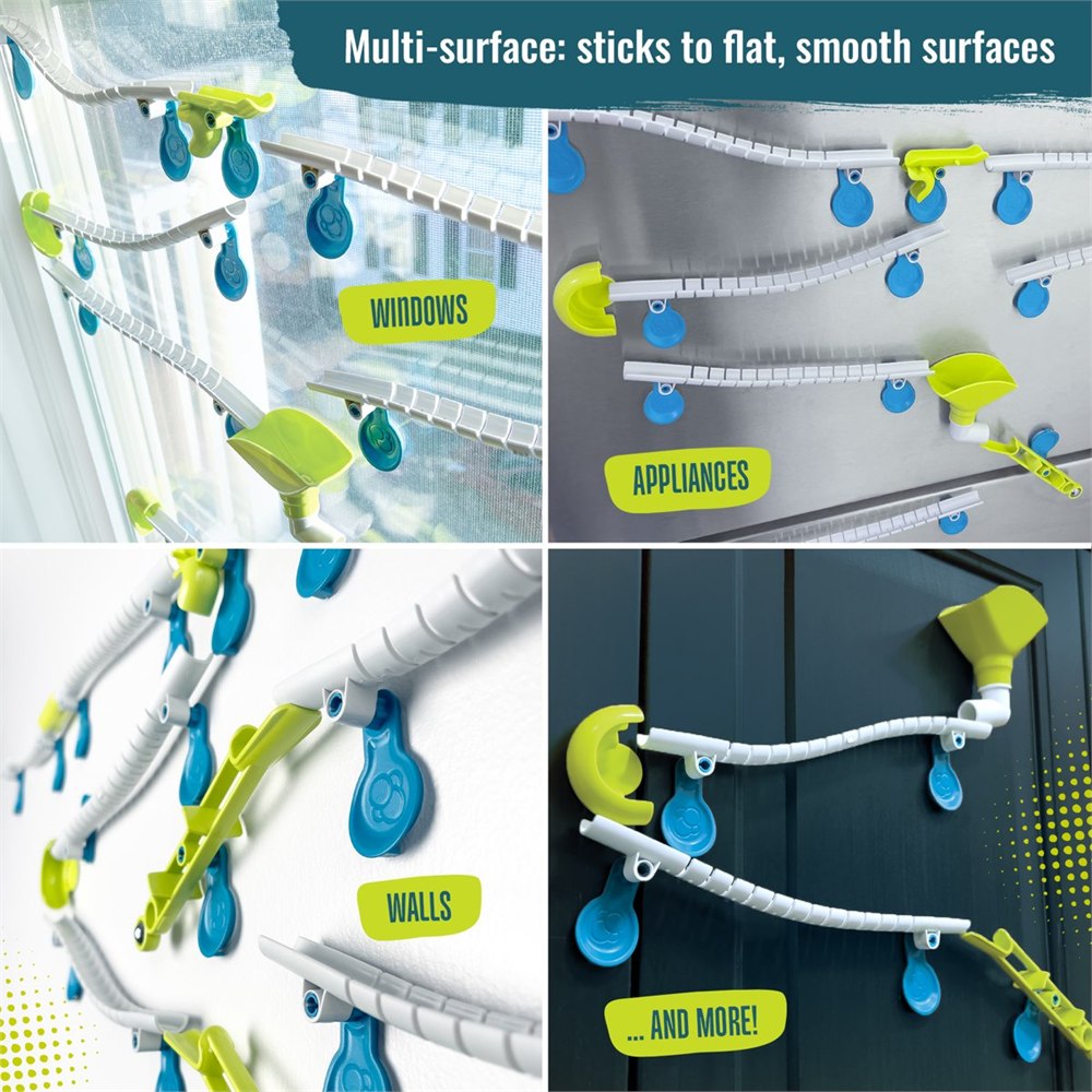 Gecko Run multi-surface track examples on smooth household surfaces