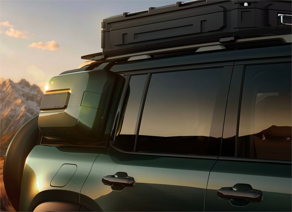 Geely Galaxy Cruiser 700 rear and exterior design details with spare tire