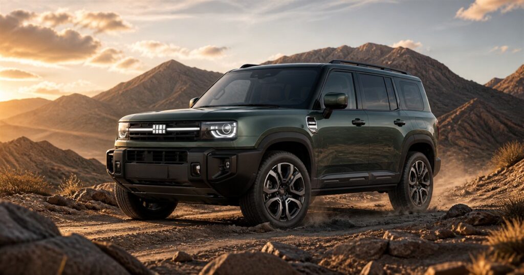 Geely Galaxy Cruiser 700 plug-in hybrid off-road SUV on a rugged trail