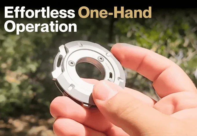 GEO multi-tool shown during one-handed rotating operation