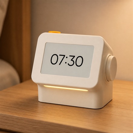 This E-Paper Bedside Clock Replaces Your Phone With Offline Sleep Sounds