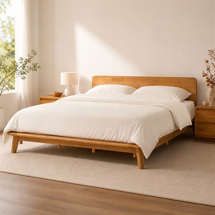 This Tool-Free Japanese Joinery Bed Builds Without Bedroom Assembly Drama