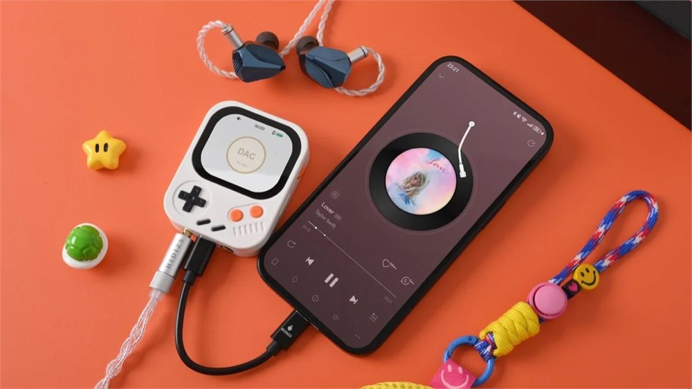 HIDIZS AP30 Music Boy translucent blue wearable hi-res music player