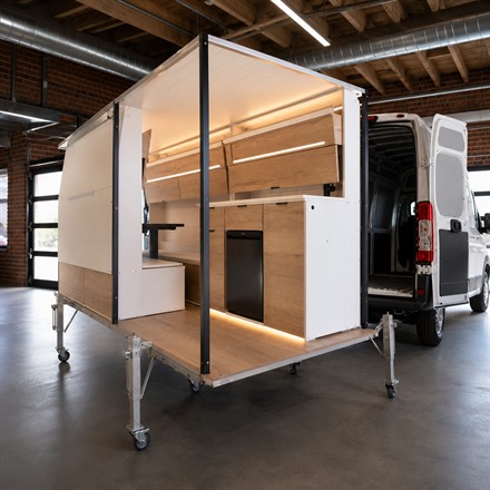 This Removable Campervan System Turns a Ram ProMaster Into a Camper in About an Hour