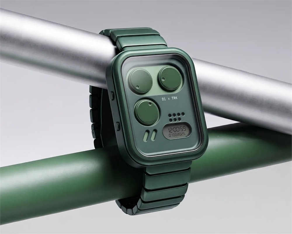 Green Dimension Impossible Watch with green aluminum case and bracelet