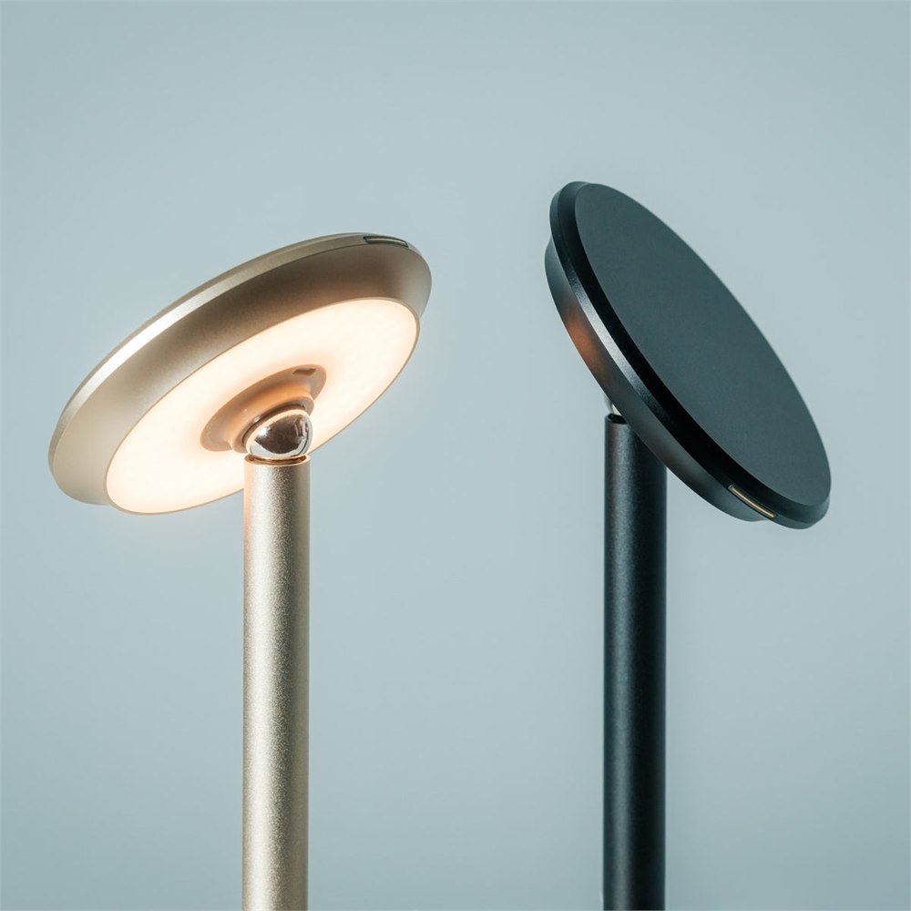 Infinite Solas lamp showing its adjustable magnetic head angle