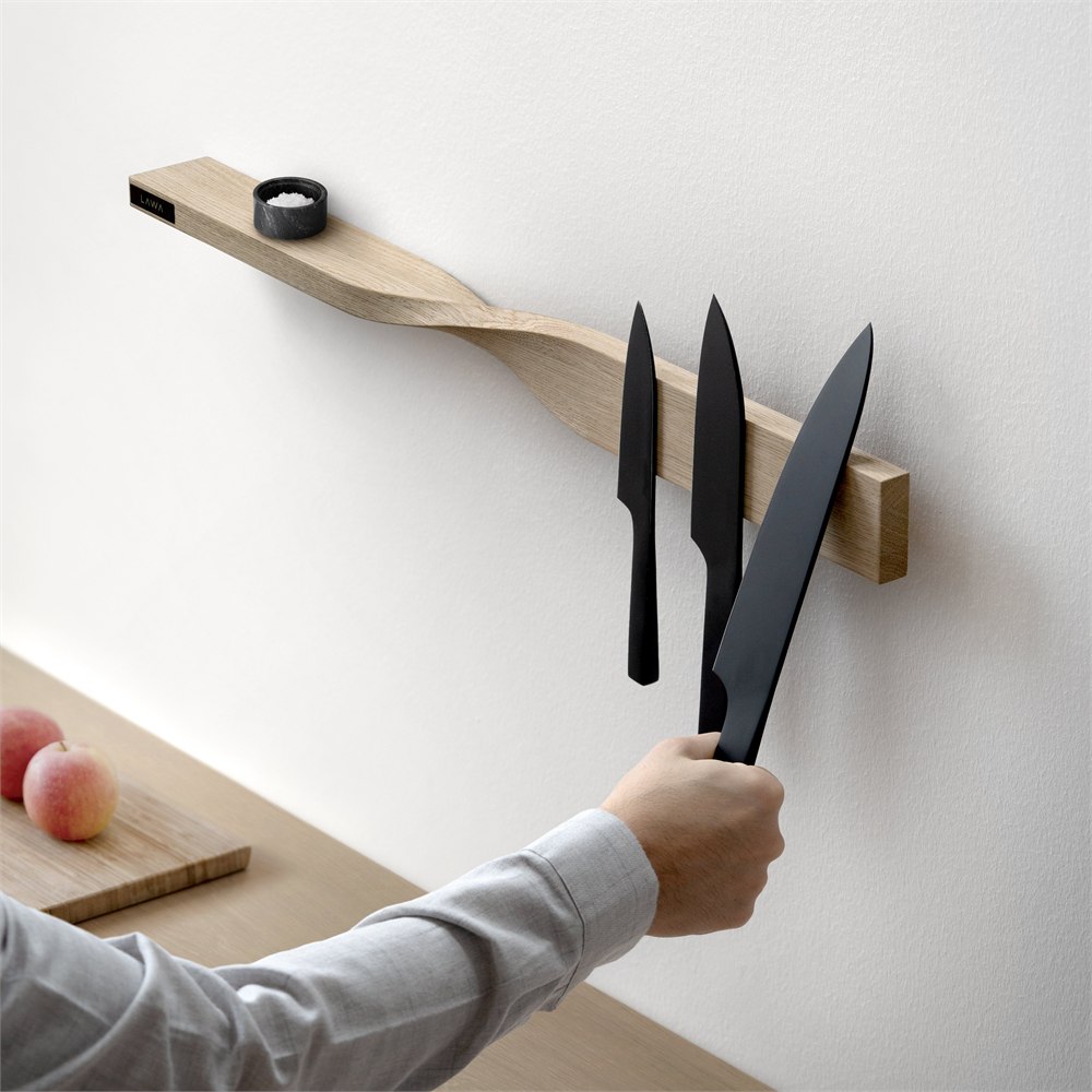 LAWA Design Twist Shelf magnetic oak wall shelf image 4