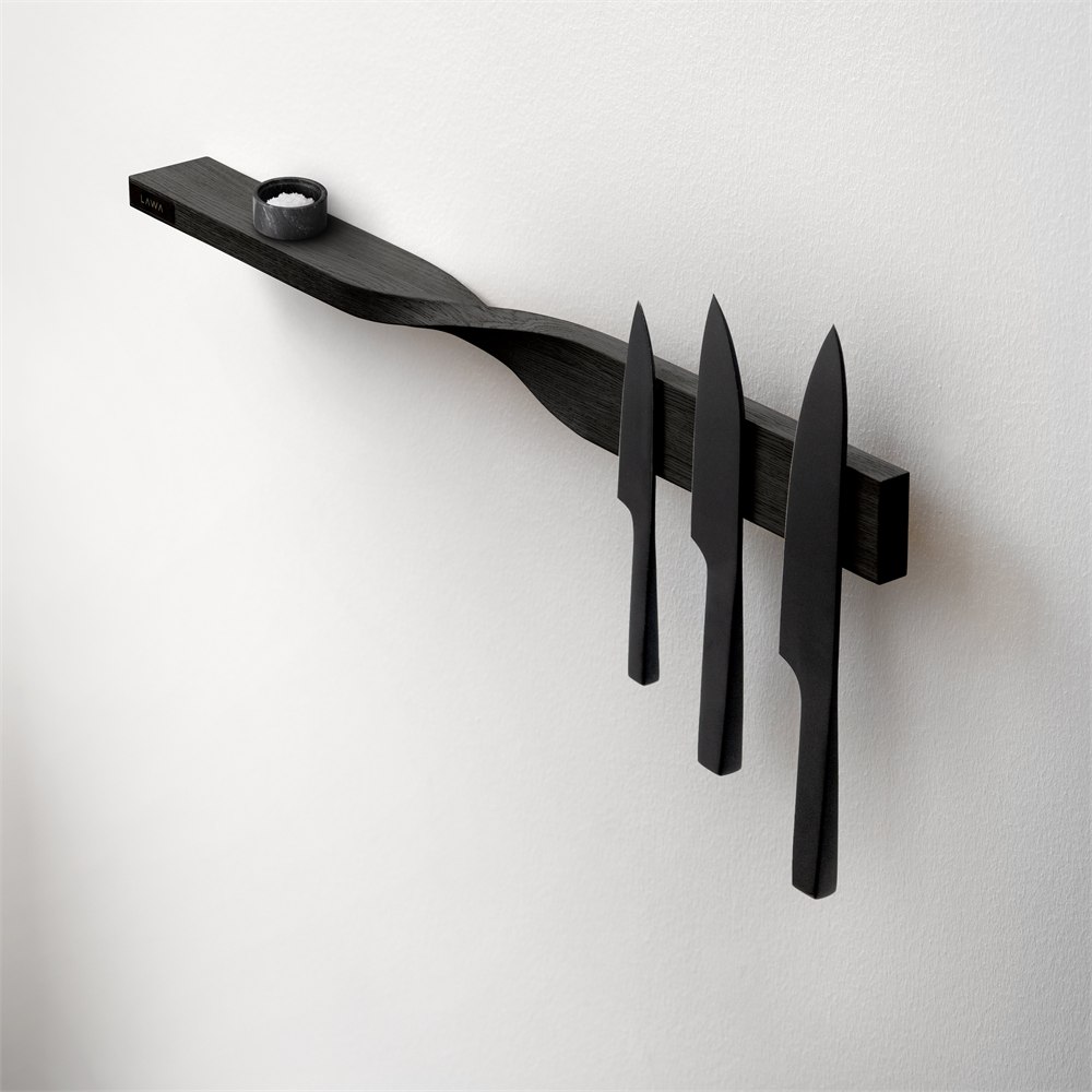 LAWA Design Twist Shelf magnetic oak wall shelf image 5