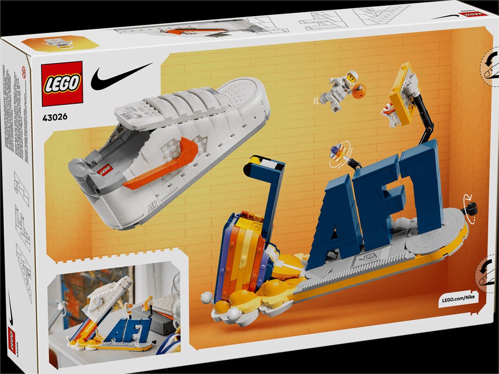 Box art for the Nike Air Force 1 x LEGO Set 43026