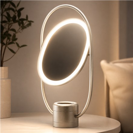 This 3-in-1 Luminous Mirror Diffuser Combines a Vanity Light, Mirror, and Aroma Plate