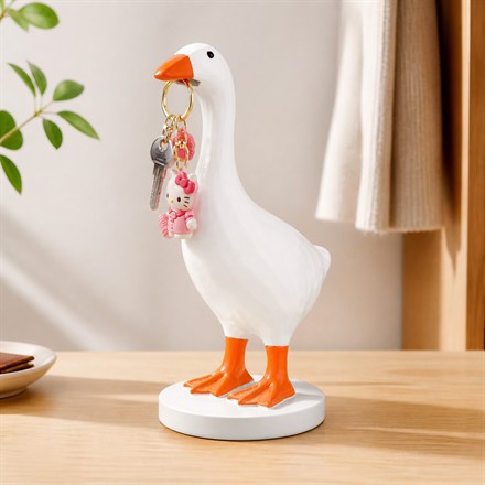 This Magnetic Goose Key Holder Grabs Your Keys With Its Beak