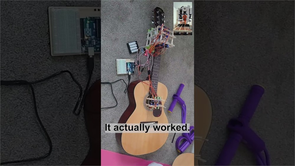 MegCell Pulse attached to a guitar during a working demo