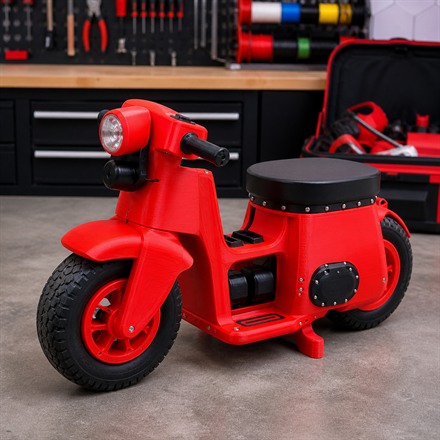This 3D-Printed Suitcase Motorbike Build Lets Makers Print Tiny Trouble