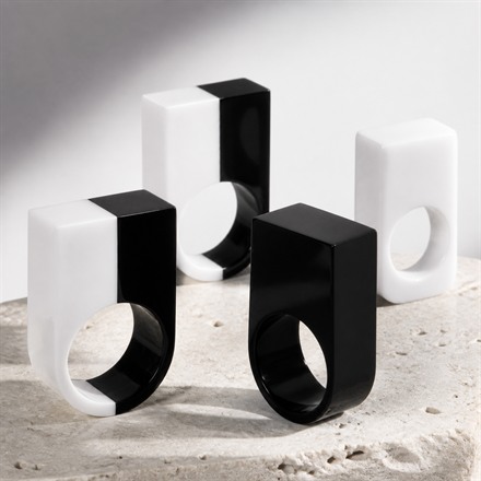This Mineral-Acrylic Ring Turns Furniture Material Into Wearable Architecture