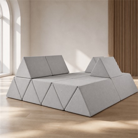 This Shapeshifting Modular Sofa Folds Into A Soft Mountain Range