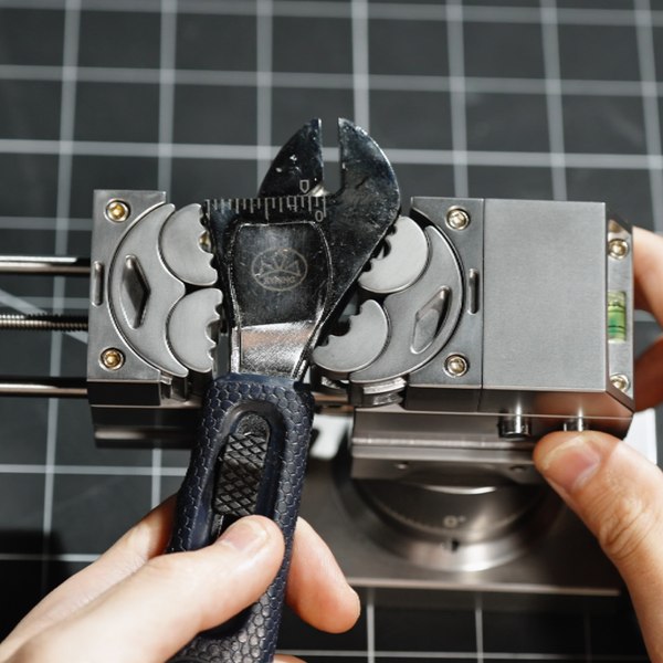 NexLock vise clamping pliers between its adaptive jaws