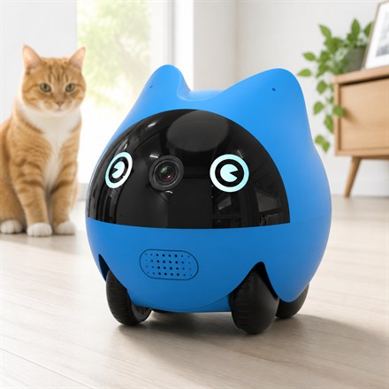 This Mobile Pet Companion Robot Lets You Remotely Drive Over and Play With Your Cat