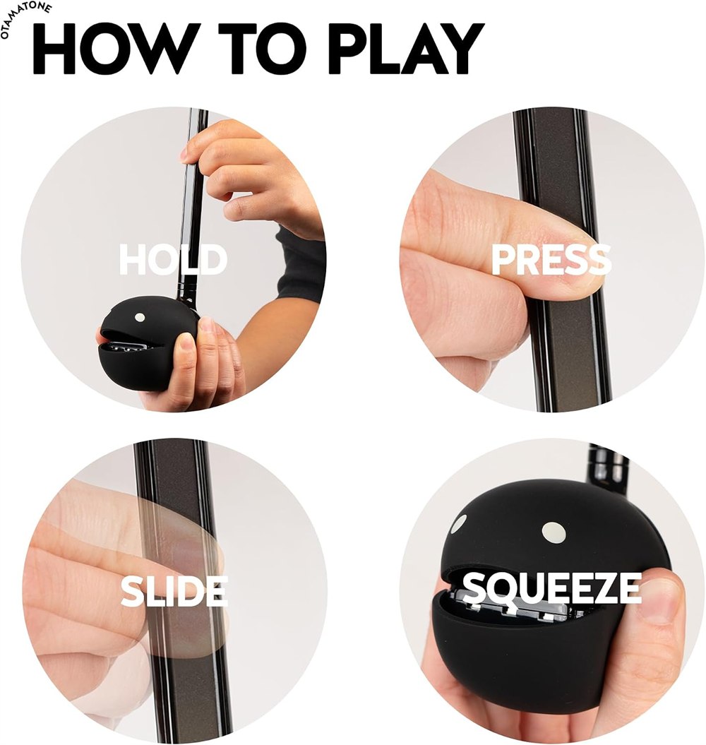 How to play the Otamatone touch stem and squeezable face