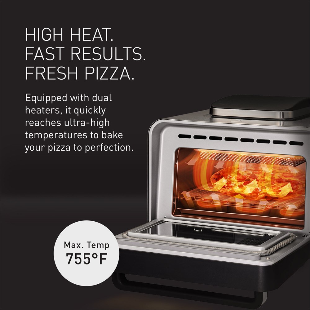 Panasonic indoor pizza oven high heat detail
