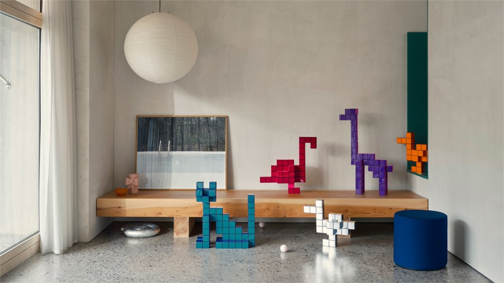 Vitra Panton Cubes modular animal sculpture kit view 1