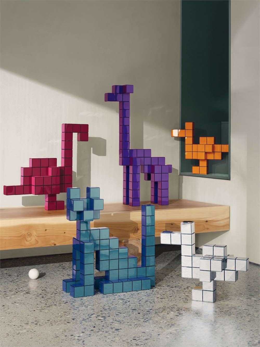 Vitra Panton Cubes modular animal sculpture kit view 5