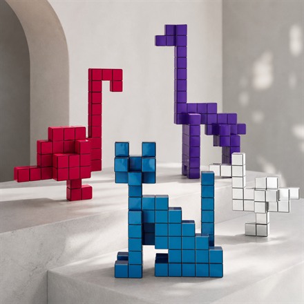 These Modular Animal Sculpture Kits Build Geometric Ducks, Cats, and Giraffes