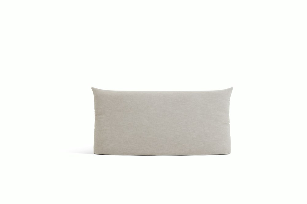 Back view of the Knoll Perron Pillo Bed upholstered headboard