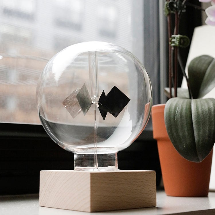 Kikkerland Solar Radiometer on a sunny windowsill