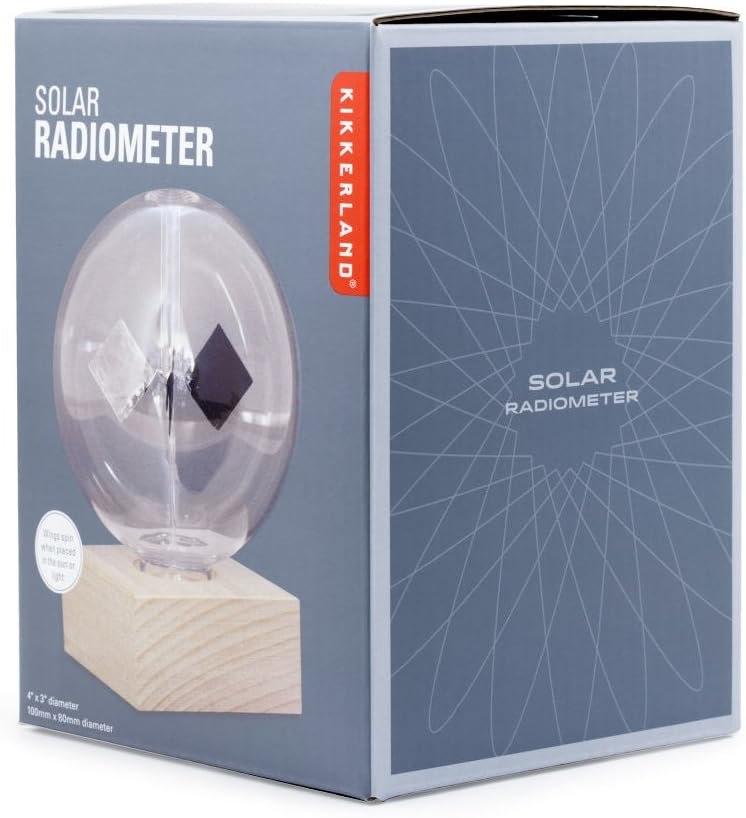 Kikkerland Solar Radiometer alternate product angle with vanes visible