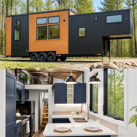 This 38-Foot Tiny House Goes Extra Wide For Apartment-Style Living