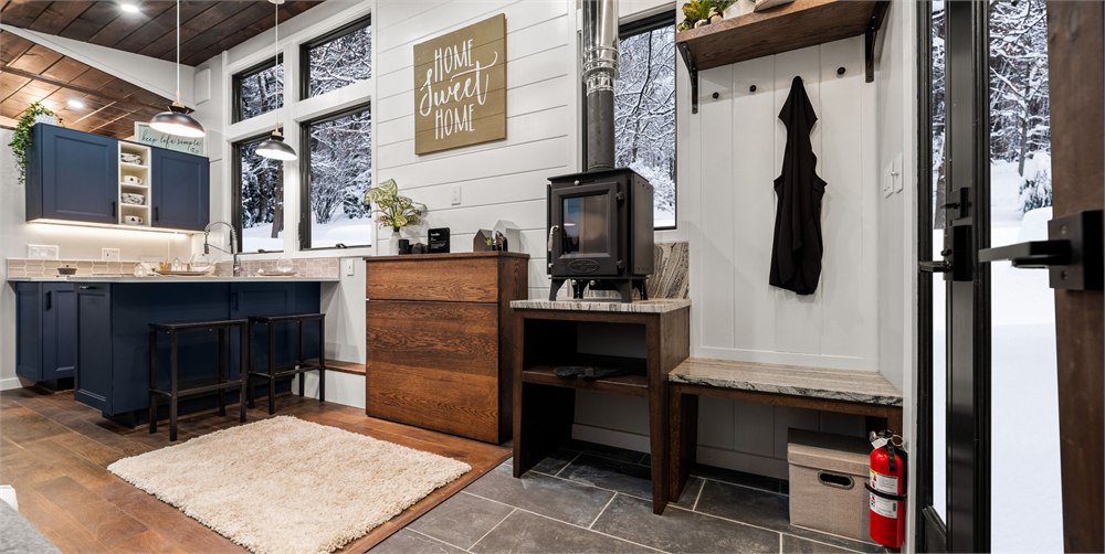 Apartment-style kitchen inside The Retirement Retreat tiny house