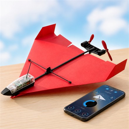 This Smartphone-Controlled Paper Airplane Kit Lets You Pilot Your Folded Plane