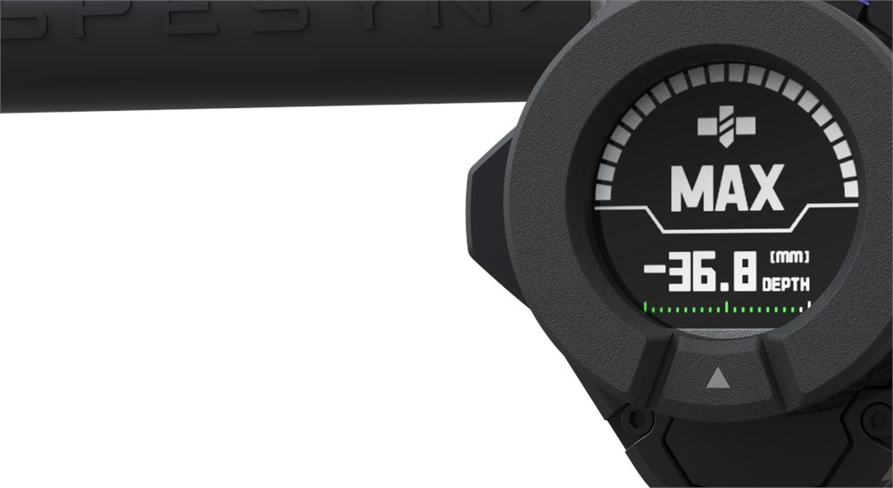SPESYN ST3 LCD depth display close up