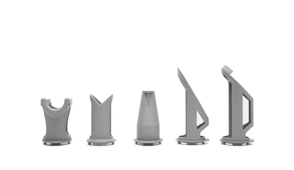 SPESYN ST3 accessory guide pieces for different workpiece setups